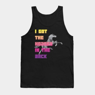 I Got The Horses In The Back Old Town Road funny country music Tank Top